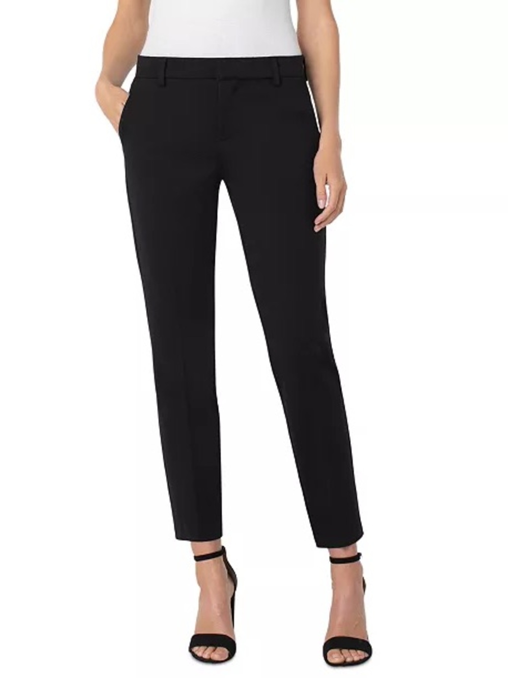 NWT Liverpool Classic Black Women's Tailored Knit Pants - size 12/31